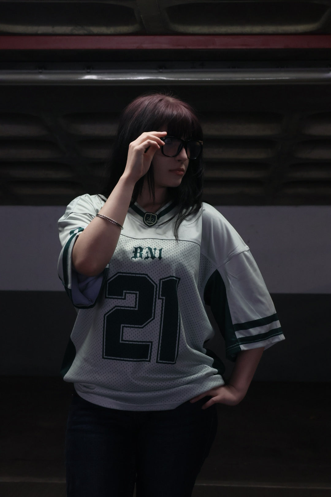 Boxy sports jersey