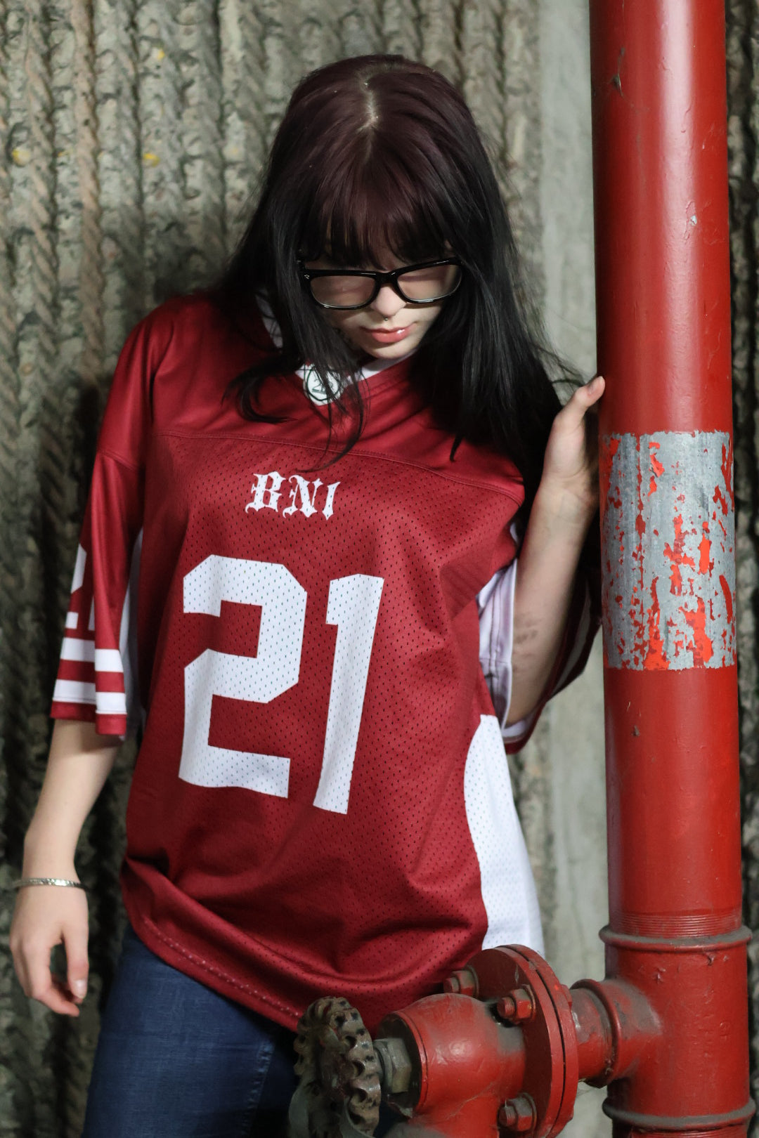 Boxy sports jersey