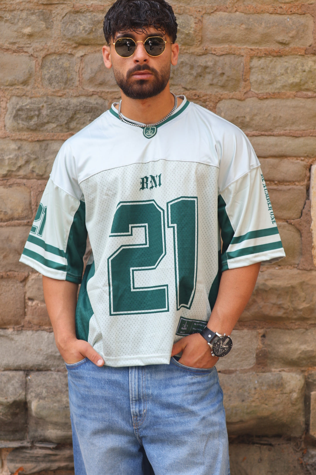 Boxy sports jersey