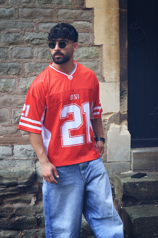 Boxy sports jersey