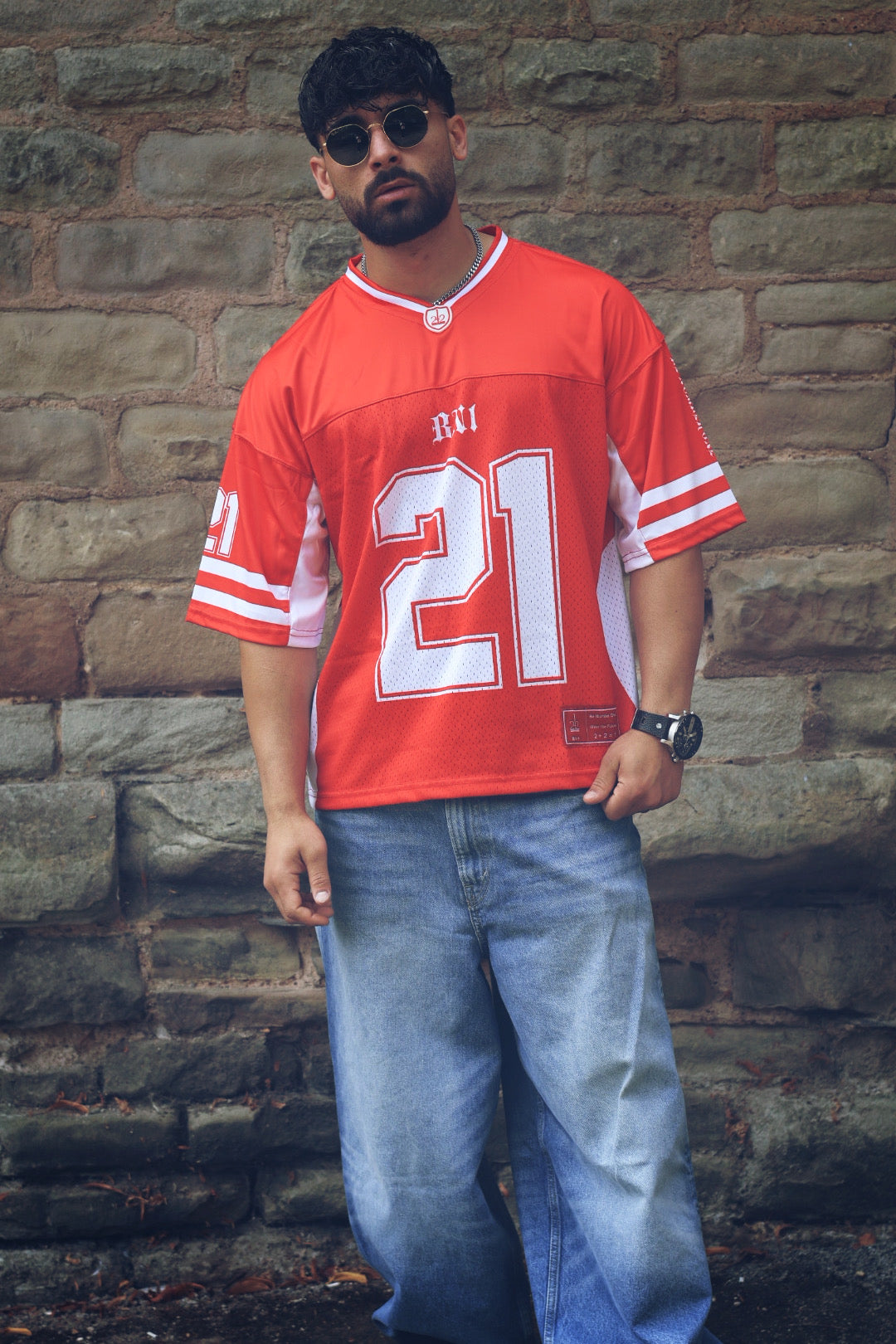 Boxy sports jersey